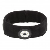 Smart Wireless Rechargeable Headband with LED Head Torch and USB Charging Cable, Black, One Size