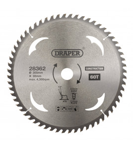 TCT Construction Circular Saw Blade, 305 x 30mm, 60T
