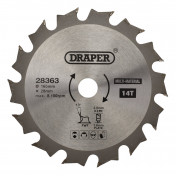 TCT Multi-Purpose Circular Saw Blade, 165 x 20mm, 14T