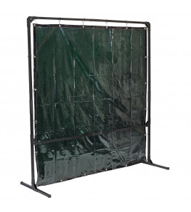 Welding Curtain with Metal Frame, 6' x 6'