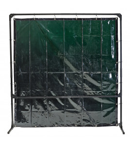 Welding Curtain with Metal Frame, 6' x 6'