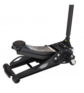 Draper Expert Professional Low Profile Fast Lift Garage Trolley Jack, 3 Tonne, Black