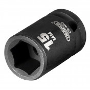 Draper Expert HI-TORQ® Impact Socket, 1/2 Sq. Dr., 15mm