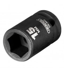 Draper HI-TORQ® Impact Socket, 1/2 Sq. Dr., 15mm