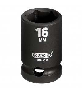 Draper HI-TORQ® Impact Socket, 1/2 Sq. Dr., 16mm