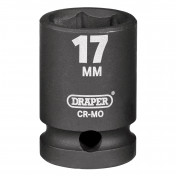 Draper HI-TORQ® Impact Socket, 1/2 Sq. Dr., 17mm