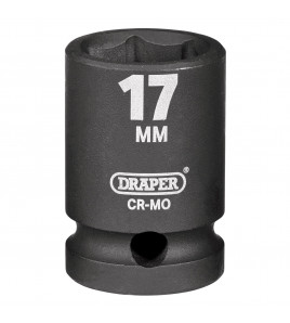 Draper HI-TORQ® Impact Socket, 1/2 Sq. Dr., 17mm