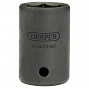 Draper Expert HI-TORQ® Impact Socket, 1/2 Sq. Dr., 17mm