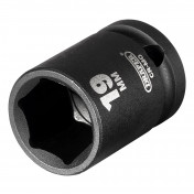 Draper Expert HI-TORQ® Impact Socket, 1/2 Sq. Dr., 19mm