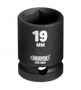 Draper HI-TORQ® Impact Socket, 1/2 Sq. Dr., 19mm