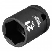 Draper HI-TORQ® Impact Socket, 1/2 Sq. Dr., 21mm