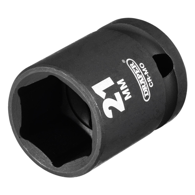 Draper HI-TORQ® Impact Socket, 1/2 Sq. Dr., 21mm