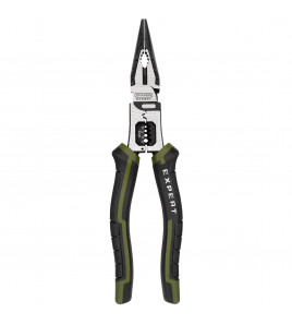 Draper Expert Long Nose Pliers with Wire Stripper, 200mm