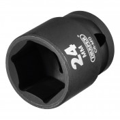 Draper HI-TORQ® Impact Socket, 1/2 Sq. Dr., 24mm