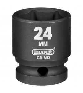 Draper HI-TORQ® Impact Socket, 1/2 Sq. Dr., 24mm