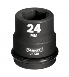 Draper HI-TORQ® 6 Point Impact Socket, 3/4 Sq. Dr., 24mm