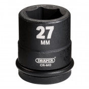 Draper Hi-TORQ® Impact Socket, 3/4 Sq. Dr., 27mm