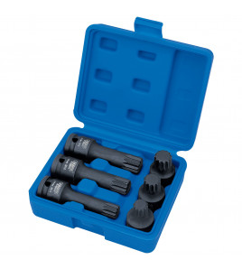 Draper Expert Impact Spline Bit Set, 1/2 Sq. Dr. (6 Piece)