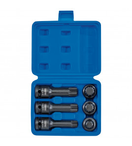 Draper Expert Impact Spline Bit Set, 1/2 Sq. Dr. (6 Piece)