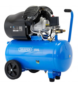 230V 50L Direct Drive V-Twin Air Compressor, 2.2kW/3HP