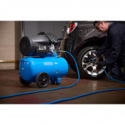 230V 50L Direct Drive V-Twin Air Compressor, 2.2kW/3HP