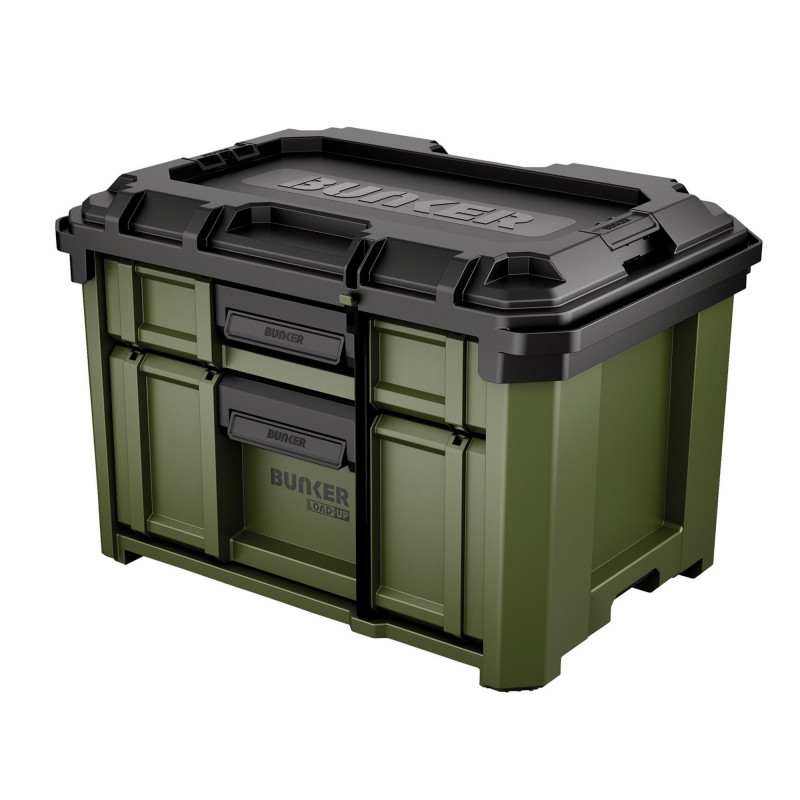BUNKER Load-Up Stacking 2 Drawer Tool Box, 570mm