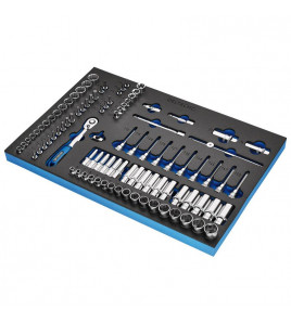 BUNKER® Socket Set, 3/8 Sq. Dr. in EVA Foam Inlay