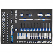 BUNKER® Socket Set, 3/8 Sq. Dr. in EVA Foam Inlay