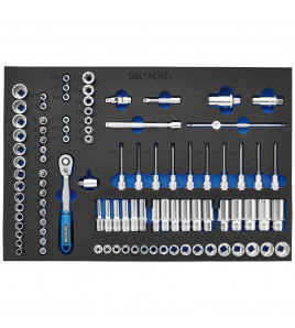 BUNKER® Socket Set, 3/8 Sq. Dr. in EVA Foam Inlay