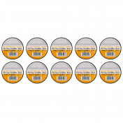 Black PVC Electrical Insulation Tape, 19mm x 33m (Pack of 10)
