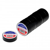 Black PVC Electrical Insulation Tape, 19mm x 20m (Pack of 10)