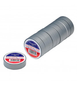 Grey PVC Electrical Insulation Tape, 19mm x 20m (Pack of 10)