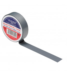 Grey PVC Electrical Insulation Tape, 19mm x 20m (Pack of 10)