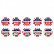 Red PVC Electrical Insulation Tape, 19mm x 20m (Pack of 10)