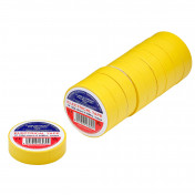 Yellow PVC Electrical Insulation Tape, 19mm x 20m (Pack of 10)
