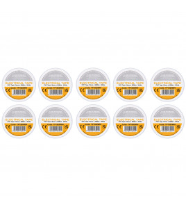 White PVC Electrical Insulation Tape, 19mm x 20m (Pack of 10)