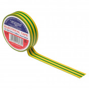 Green/Yellow PVC Electrical Insulation Tape, 19mm x 20m (Pack of 10)
