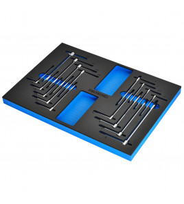 BUNKER Torx and Hex T-Key Set in EVA Foam Inlay (17 Piece)