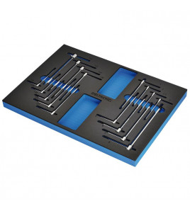BUNKER® Torx and Hex T-Key Set in EVA Foam Inlay (17 Piece)