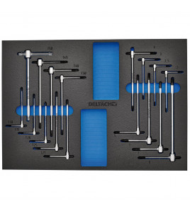 BUNKER® Torx and Hex T-Key Set in EVA Foam Inlay (17 Piece)