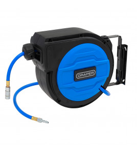 Retractable Air Hose Reel, 15m, 10mm ID