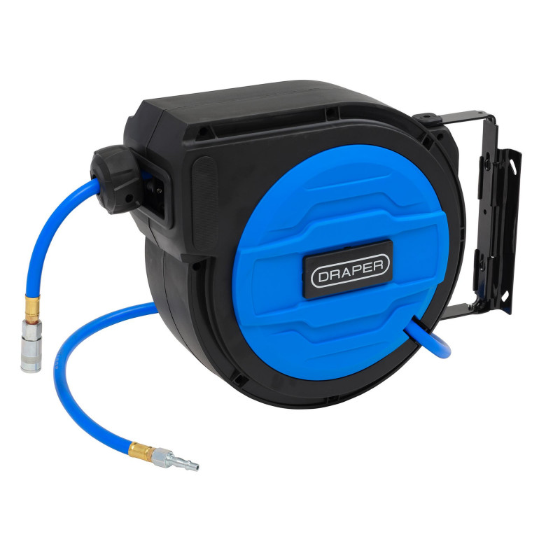 Retractable Air Hose Reel, 15m, 10mm ID