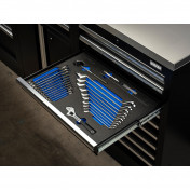 BUNKER® Ring Spanner and Open End Ratchet Set in EVA Foam Inlay (27 Piece)