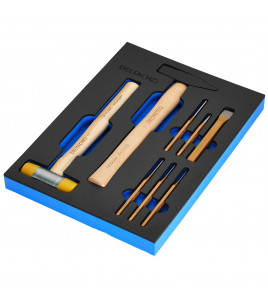 BUNKER® Hammer and Pin Punch Set in EVA Foam Inlay (8 Piece)