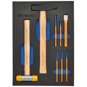 BUNKER® Hammer and Pin Punch Set in EVA Foam Inlay (8 Piece)