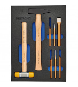 BUNKER® Hammer and Pin Punch Set in EVA Foam Inlay (8 Piece)