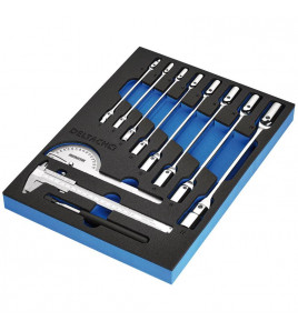 BUNKER® Knee Wrench, Measuring and Pick-up Set in EVA Foam Inlay (10 Piece)