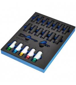 BUNKER® Impact Socket Set in EVA Foam Inlay, 1/2 (20 Piece)