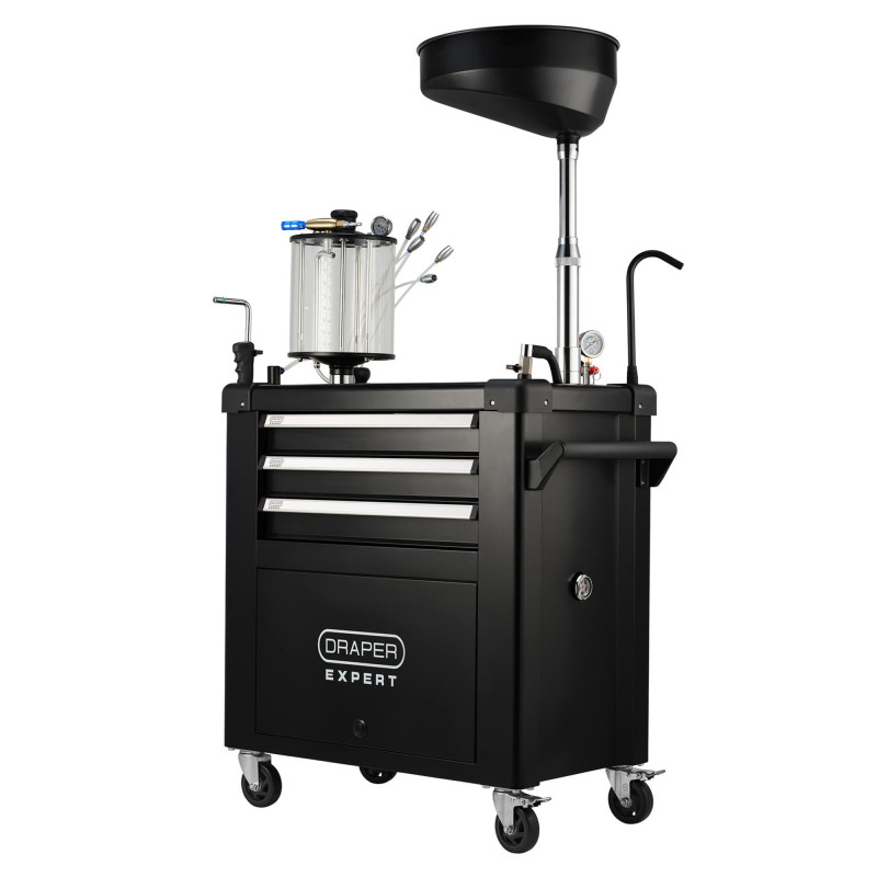 Draper Expert Mobile Oil Service Station & Chamber and Oil Drain Pan