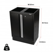 BUNKER Modular Floor Cabinet, 2 Door, 680mm